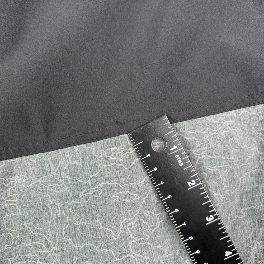 American Fighter Board Shorts Men 36 Grey Black Purple Patterned Swim Trunks 10